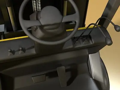 Forklift High Detail 3D model