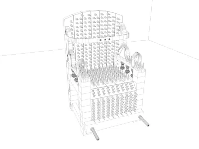 Iron Chair Torture Device 3D model