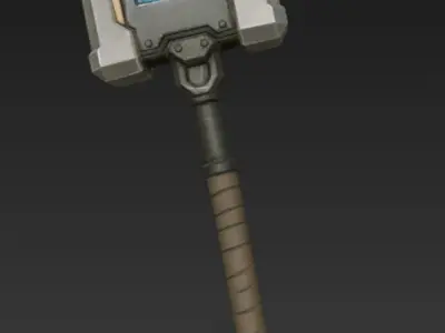 Futuristic Weapon Pack 6 Stylized SF  Weapons 3D Models Free 3D model