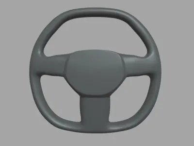 Steering Wheel Car 04 Low-poly 3D model