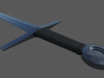 Dagger sword Low-poly 3D model