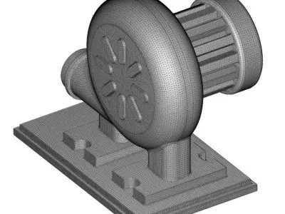 Industrial Air Blower 3D model
