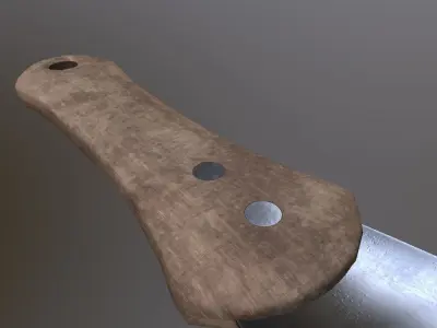 OLD SPATULA Low-poly 3D model