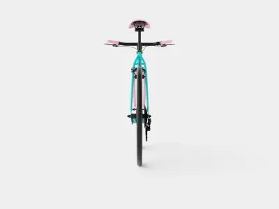 Track bike Low-poly 3D model
