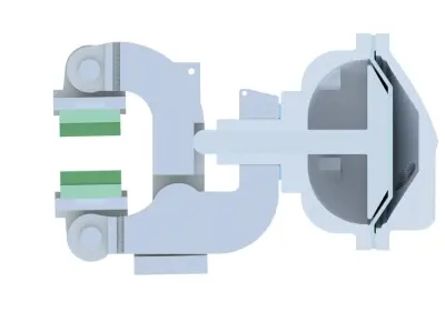PNEUMATIC DISC BRAKE 3D model