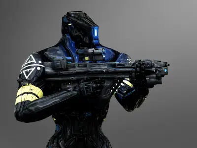 K-Tron  Low-poly 3D model