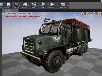 AKM23 Cargo Low-poly 3D model