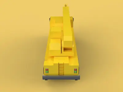 TELESCOPIC MOBILE CRANE CRAWLER LIFTING TRUCK GIRDER OVERHEAD 3D model