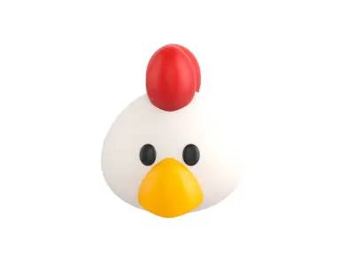Prop130 Chicken Head 3D model