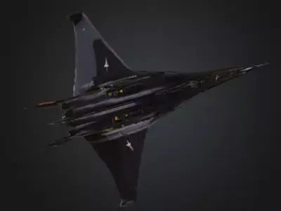 SR71 Inspired Supersonic Recon Aircraft 3D Model 3D model