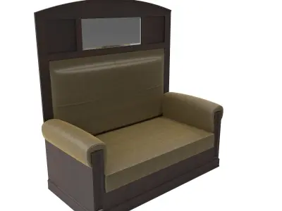 Antique sofa A 3D model