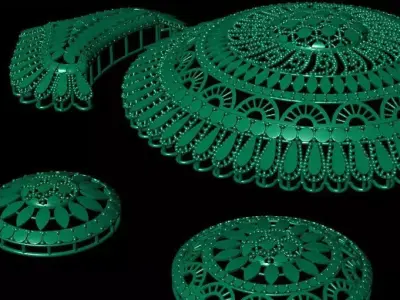  Arabic main part 5 piece 2nd 3D print model