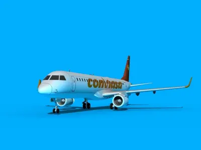 Embraer Emb-190 CONVIASA 3D model