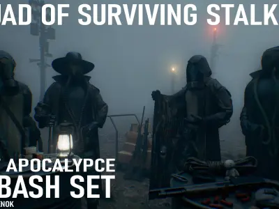 Free sample Squad Of Surviving Stalkers Free 3D model