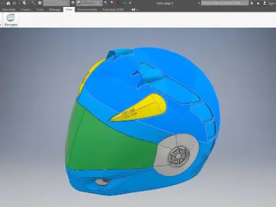 helmet 3D designs  Low-poly 3D model