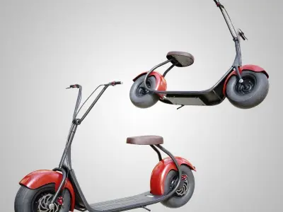 Electric Scooter 3D model buy