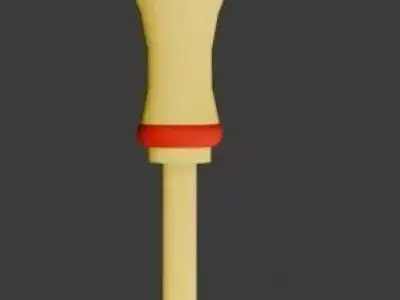 Small Combined Screwdriver 3D model