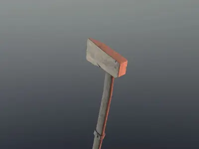 Axe - Wood Low-poly 3D model