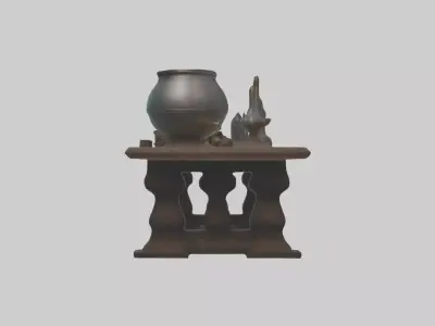 Alchemytable Model 1 Low-poly 3D model