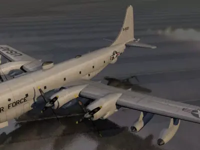 Boeing C-97 Stratofreighter - Boeing KC-97L Stratotanker 3D model
