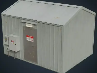 Portable Building 1 Low-poly 3D model