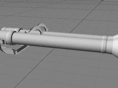 Cannon - Malay Double Barrel aka Belalai Gajah 3D model
