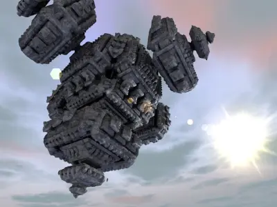 Prehistoric alien mothership Free 3D model
