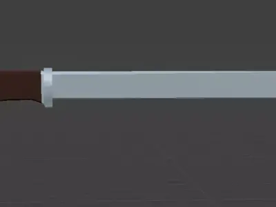 Low-poly Knife Low-poly 3D model