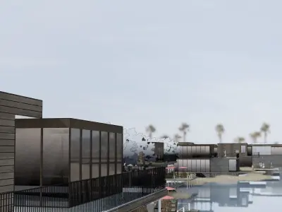Waterfront Commercial Complex 3D model