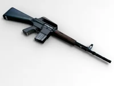 Assault rifle Ar-10 Free 3D model