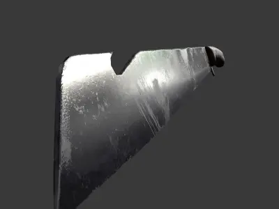 Game and VR-AR Ready Machete Low-poly 3D model