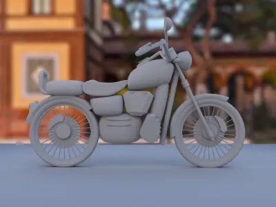 Simple bike model  Free 3D model