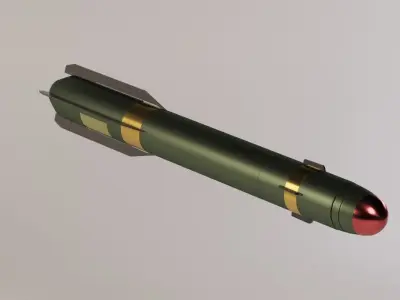 AGM-114 Hellfire Low-poly 3D model