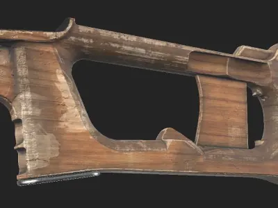 SVD Dragunov Game-Ready model Low-poly 3D model