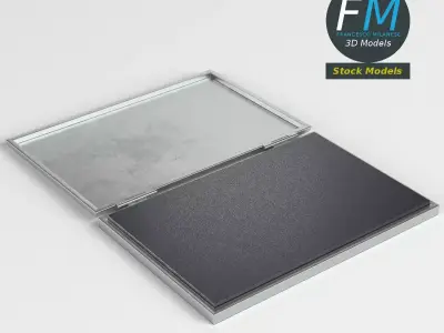 Ink pad for rubber stamp 3D model