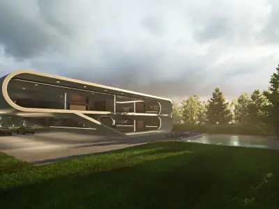 Olympus Cyberhouse Free 3D model