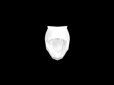 Tyrannosaurus Rex Head v1 002 Low-poly 3D model
