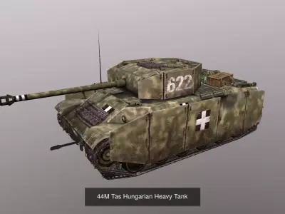 44M Tas tank family 3D Model Pack