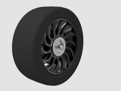 Sports Car Wheel V2 3D model