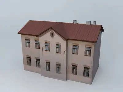 Old Train Station Free 3D model