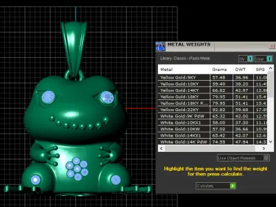 FROG INSECT PENDANT 3D PRINTABLE MODEL 3D print model
