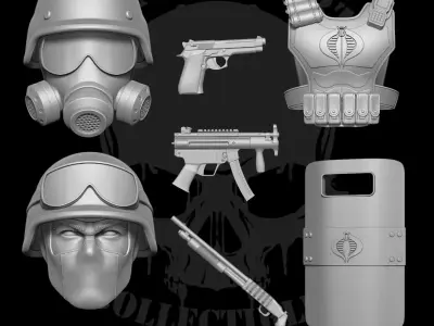 Cobra Shock Trooper Fan Art 3D printable files 3D print model