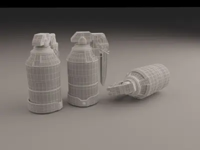 m65 grenade 3D model