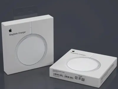Apple MagSafe Charger Packaging 3D model