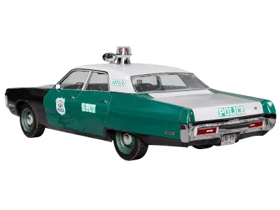 Plymouth Fury III 1970 NYPD Police Car 3D model