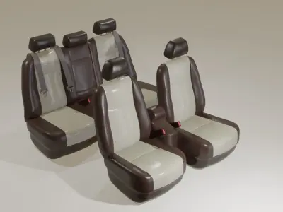 Car seats 3D model