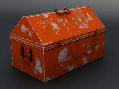  Vintage Toolbox Free 3D model