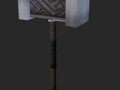 Simple Maces Low-poly 3D model