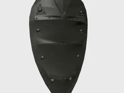 SHIELD scissor blade Low-poly 3D model