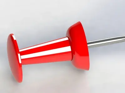 drawing pin 3D model